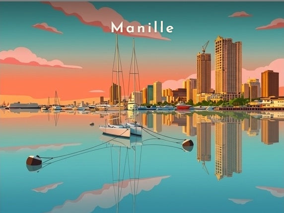 Coucher de soleil sur la baie — Pôdevache, visuel seul