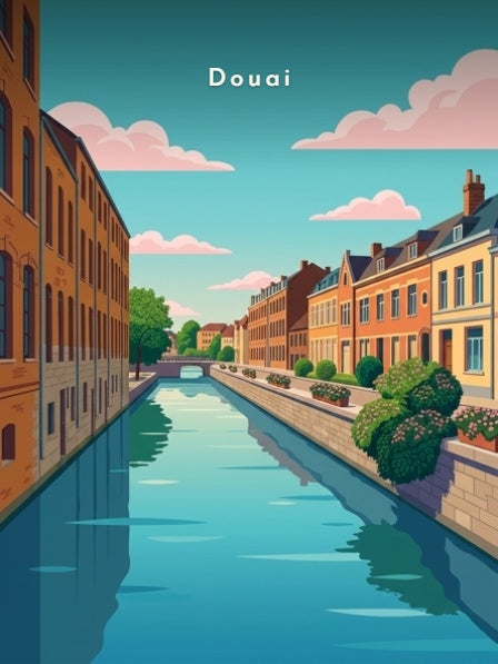 La Scarpe et ses quais fleuris — Pôdevache, visuel seul