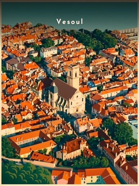 L'église Saint-Georges depuis La Motte — Pôdevache, visuel seul