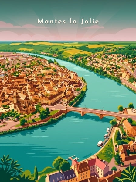 La boucle de la Seine et le pont — Pôdevache, visuel seul