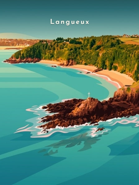 Pointe rocheuse et sa croix — Pôdevache, visuel seul