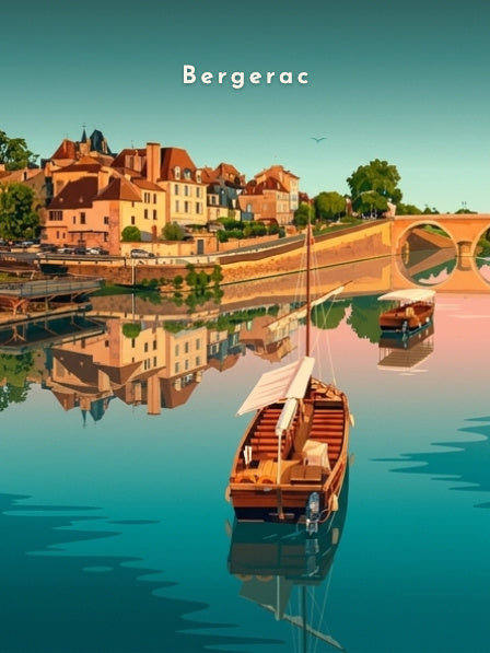 Gabares au quai Salvette — Pôdevache, visuel seul