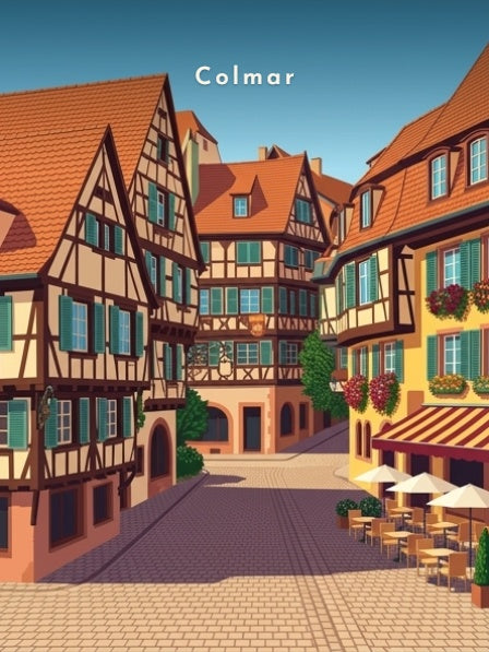 Maisons à colombages de la vieille ville — Pôdevache, visuel seul
