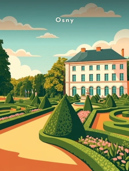 Château de Grouchy et ses parterres — Pôdevache, visuel seul
