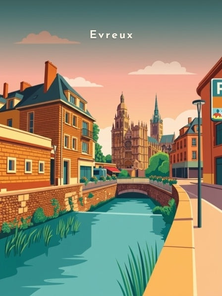L'Iton et la cathédrale Notre-Dame — Pôdevache, visuel seul