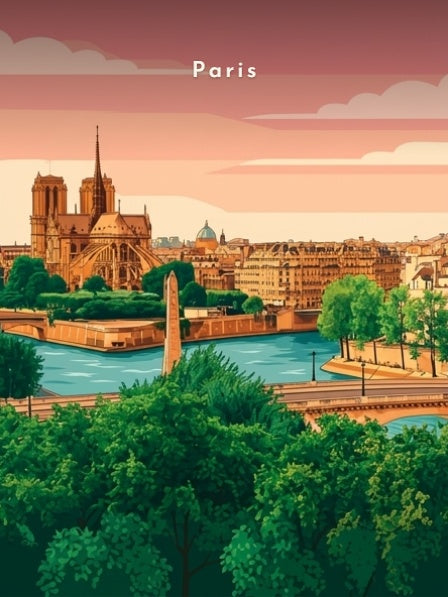 Notre-Dame et le pont de la Tournelle — Pôdevache, visuel seul