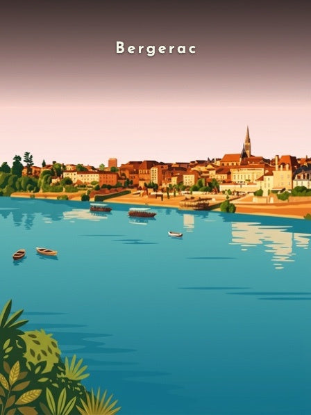 Le quai Salvette et les gabarres — Pôdevache, visuel seul