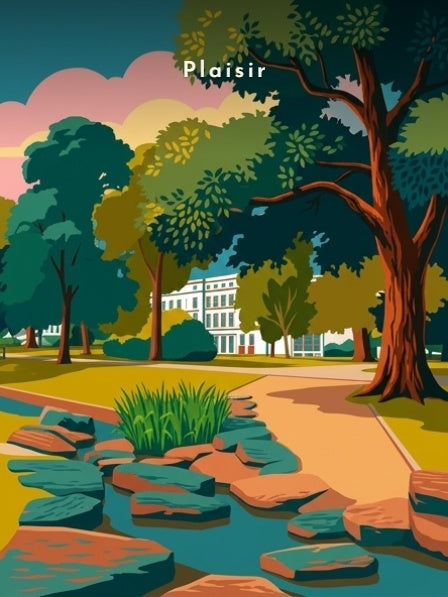 Le parc du château — Pôdevache, visuel seul