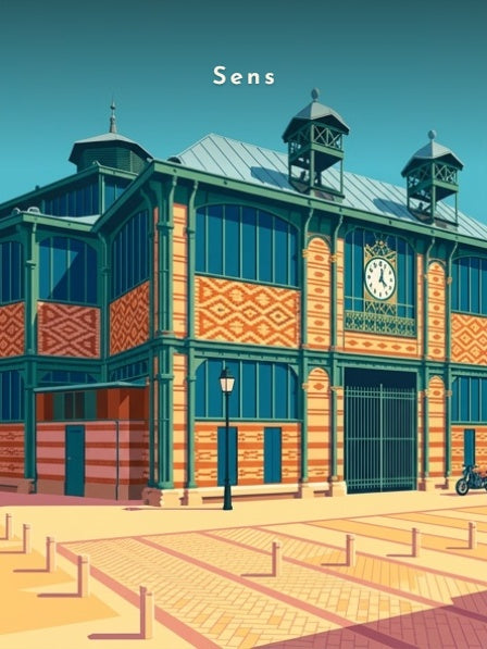 Le marché couvert — Pôdevache, visuel seul