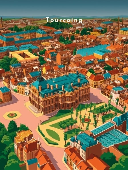 L'Hôtel de Ville vu du ciel — Pôdevache, visuel seul
