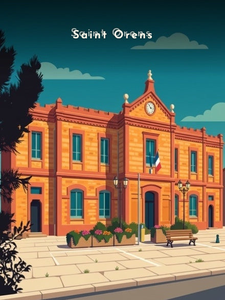 La mairie depuis la place — Pôdevache, visuel seul