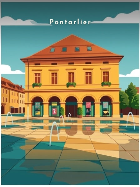 La place d'Arçon — Pôdevache, visuel seul