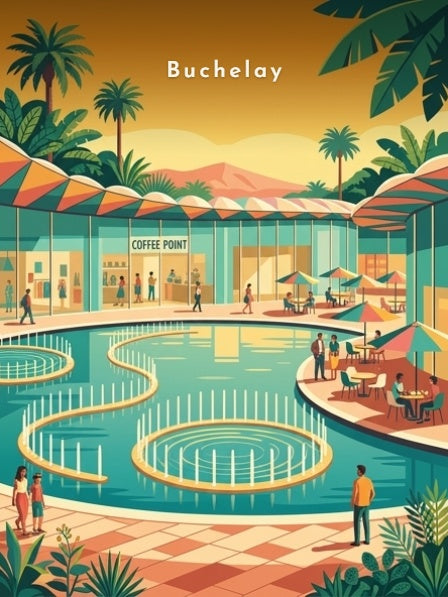 Le bassin aux fontaines — Pôdevache, visuel seul
