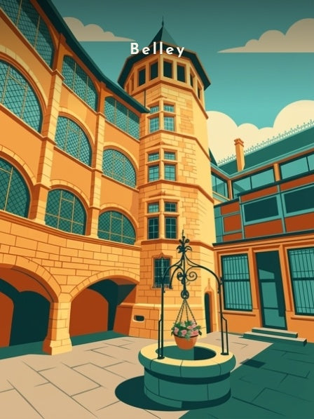 Cour de l'Hôtel Brillat-Savarin — Pôdevache, visuel seul