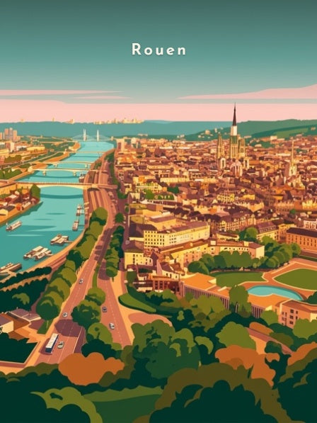 Vue depuis la colline Sainte-Catherine — Pôdevache, visuel seul