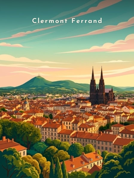 Cathédrale et Puy de Dôme — Pôdevache, visuel seul