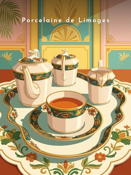 Porcelaine de Limoges — Pôdevache, visuel seul