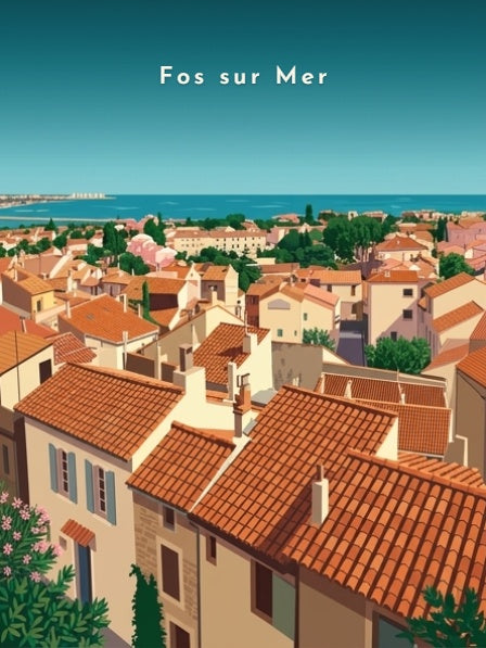 Le vieux village et le golfe — Pôdevache, visuel seul