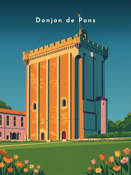 Donjon de Pons — Pôdevache, visuel seul