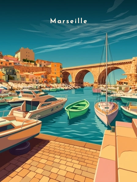 Le Vallon des Auffes depuis le quai — Pôdevache, visuel seul