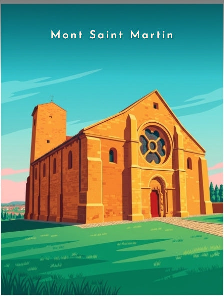 La façade de l'église romane — Pôdevache, visuel seul