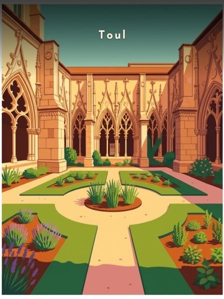 Le cloître de la cathédrale Saint-Étienne — Pôdevache, visuel seul