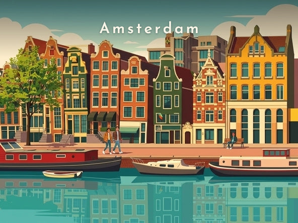 Façades le long du canal — Pôdevache, visuel seul
