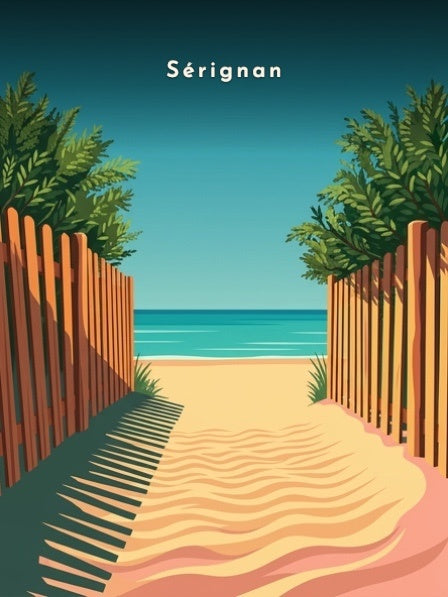 Accès à la plage — Pôdevache, visuel seul