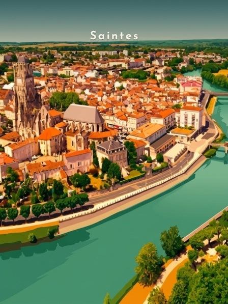 Cathédrale Saint-Pierre et la Charente — Pôdevache, visuel seul