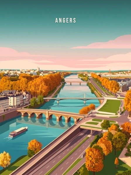 La Maine et le pont de Verdun — Pôdevache, visuel seul