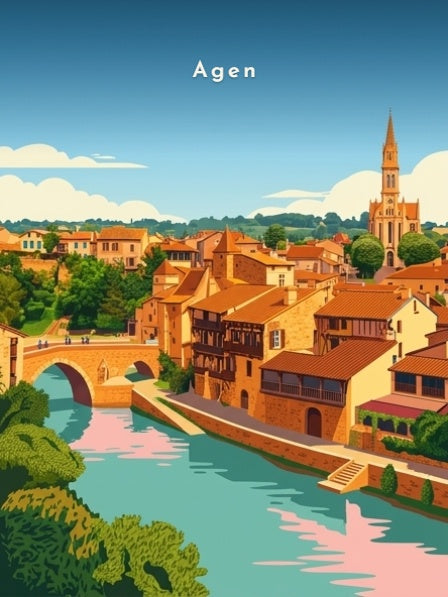 La rivière et le vieux pont — Pôdevache, visuel seul