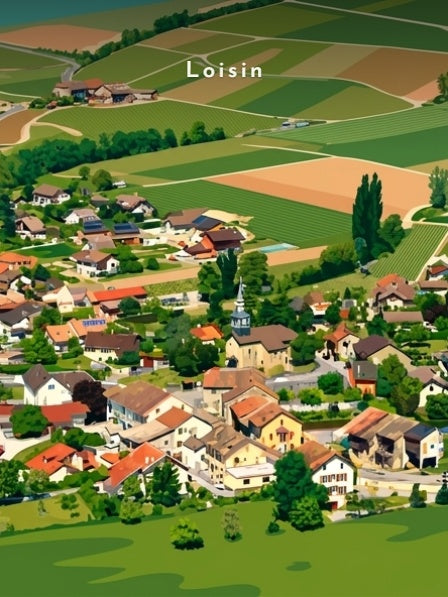 Le village et l'église Saint-Affre — Pôdevache, visuel seul