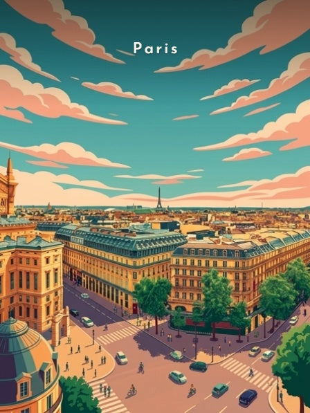 L'Opéra Garnier et la tour Eiffel — Pôdevache, visuel seul