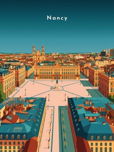 Place Stanislas vue depuis les toits — Pôdevache, visuel seul