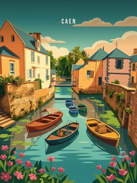 Barques sur le canal — Pôdevache, visuel seul