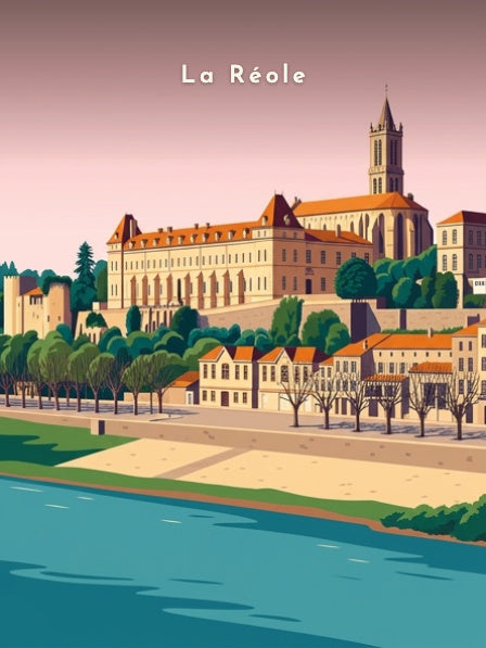 Le prieuré surplombant la ville — Pôdevache, visuel seul