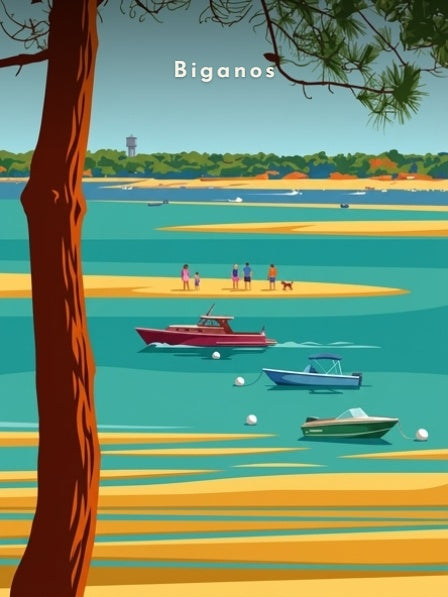 Bancs de sable sur le Bassin — Pôdevache, visuel seul