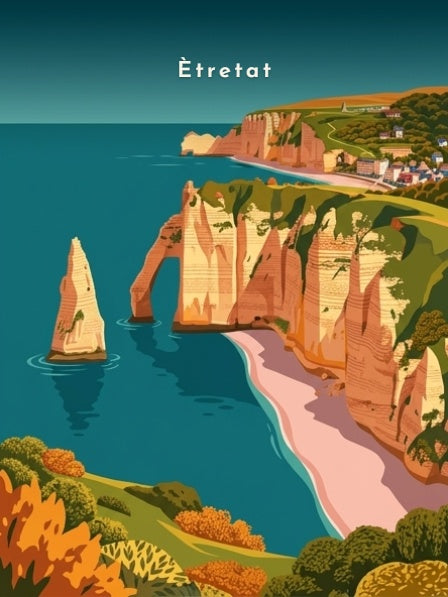 L'Aiguille et les falaises en automne — Pôdevache, visuel seul