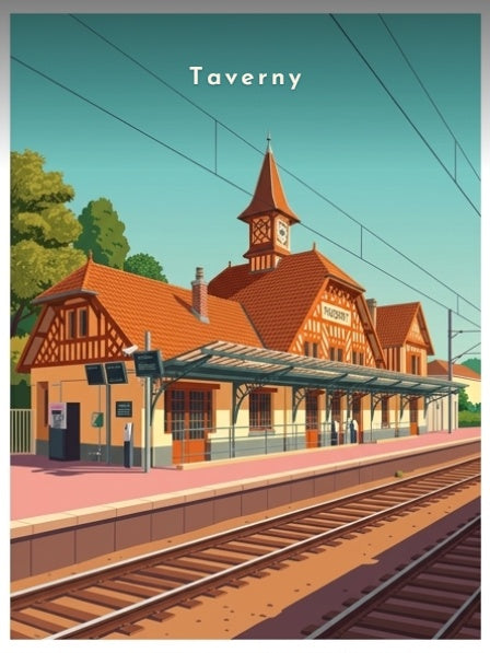 La gare — Pôdevache, visuel seul