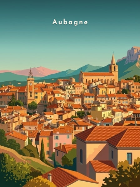 Église Saint-Sauveur et le Garlaban — Pôdevache, visuel seul