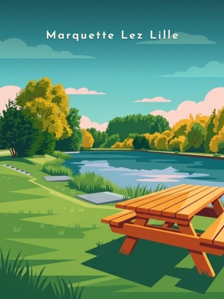 Les berges de la Deûle — Pôdevache, visuel seul