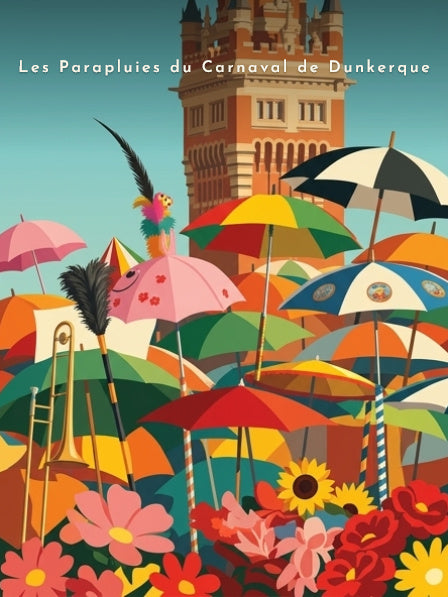 Les Parapluies du Carnaval de Dunkerque — Pôdevache, visuel seul