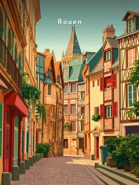 Ruelle aux maisons à pans de bois — Pôdevache, visuel seul