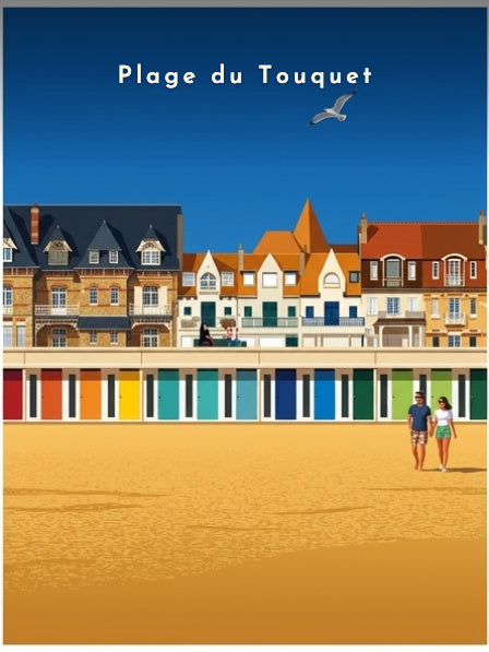 Plage du Touquet — Pôdevache, visuel seul