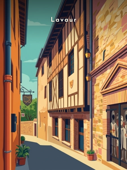 Maisons à pans de bois du centre ancien — Pôdevache, visuel seul