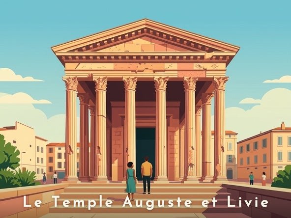 Le Temple Auguste et Livie — Pôdevache, visuel seul