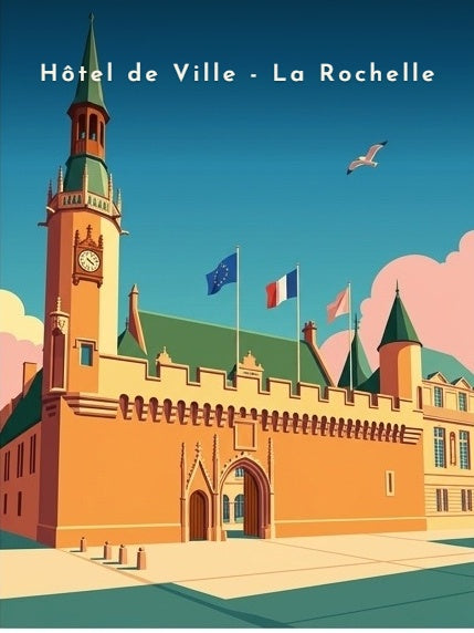 Hôtel de Ville - La Rochelle — Pôdevache, visuel seul