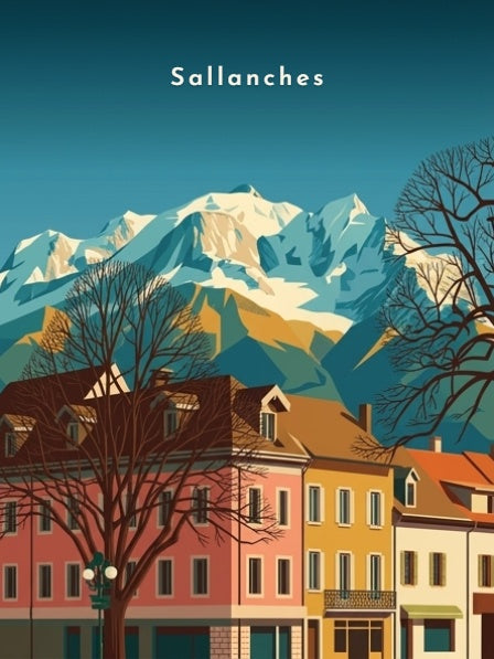 Vue sur le massif du Mont-Blanc — Pôdevache, visuel seul