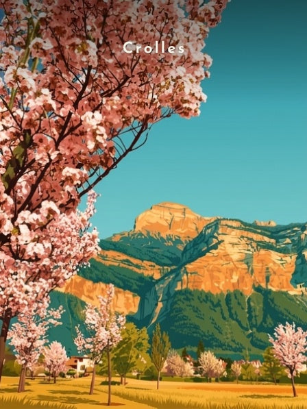 La Dent de Crolles au printemps — Pôdevache, visuel seul