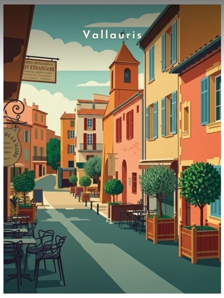 Terrasses du centre historique — Pôdevache, visuel seul